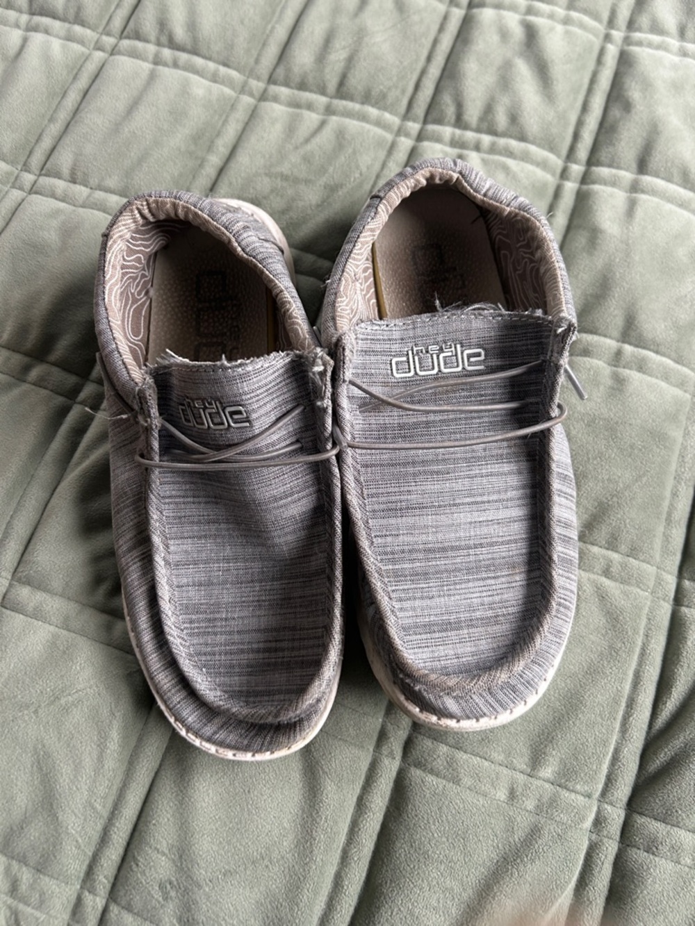 Hey Dude Wally Grey youth Slip-On Shoes